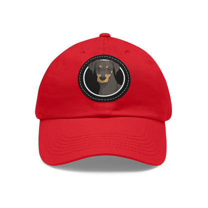 Doberman Circle | Dad Hat - Detezi Designs-26861617312722644794