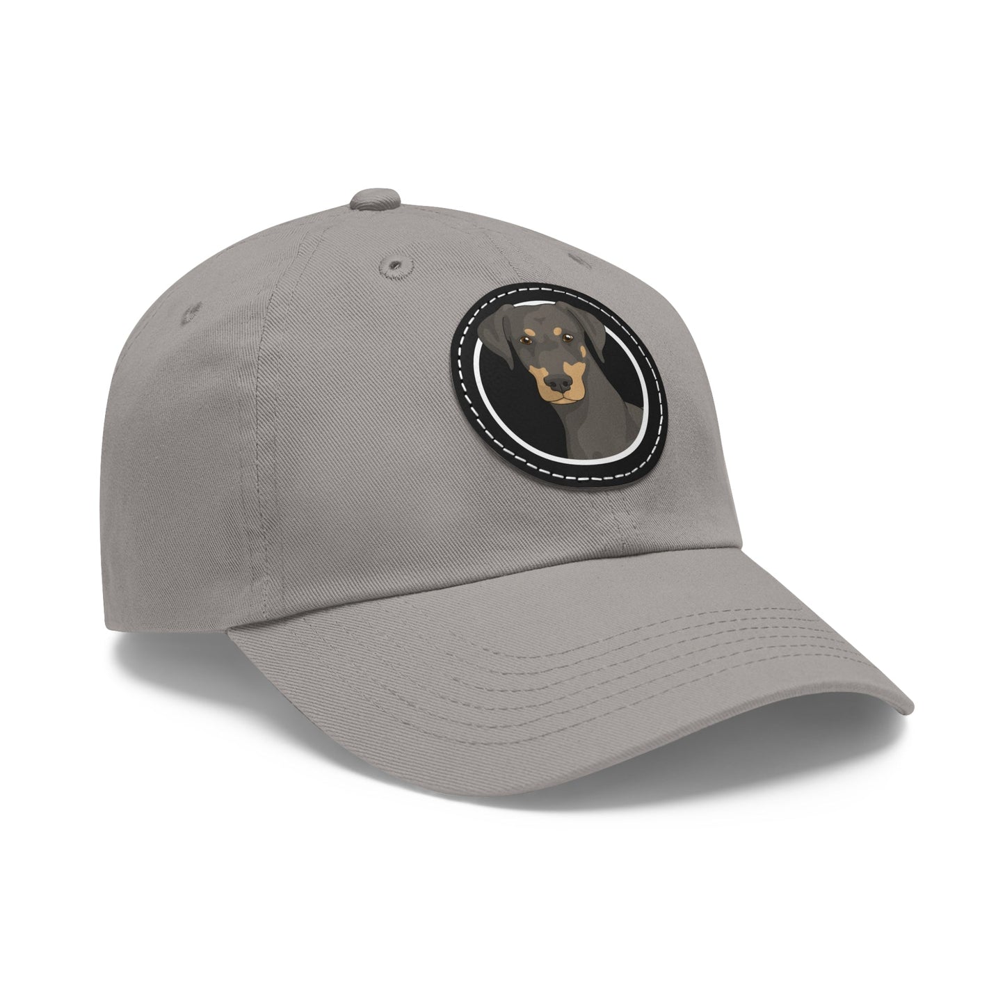 Doberman Circle | Dad Hat - Detezi Designs-29106789430215718388