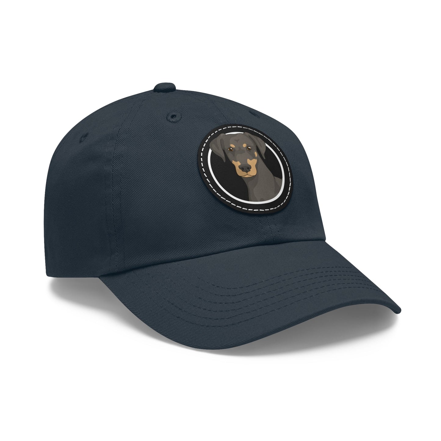 Doberman Circle | Dad Hat - Detezi Designs-29106789430215718388