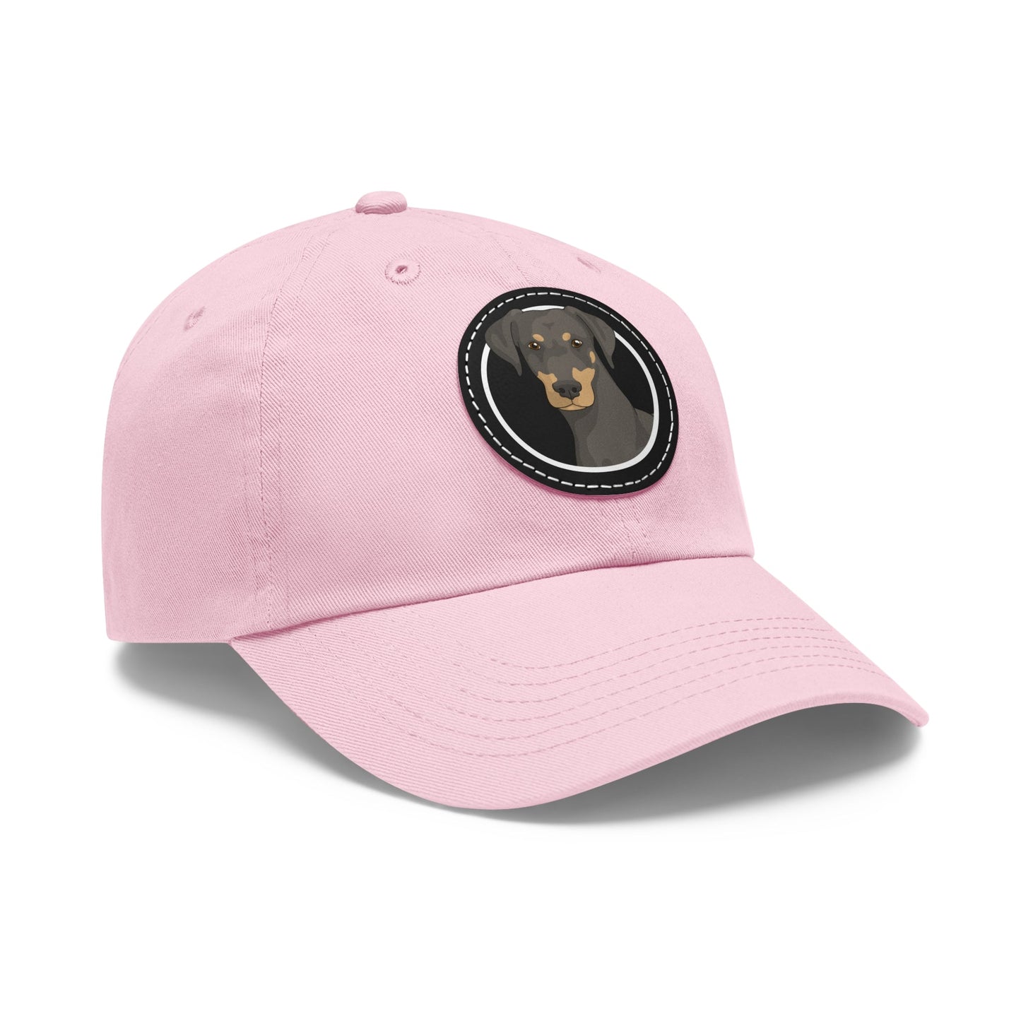 Doberman Circle | Dad Hat - Detezi Designs-29106789430215718388