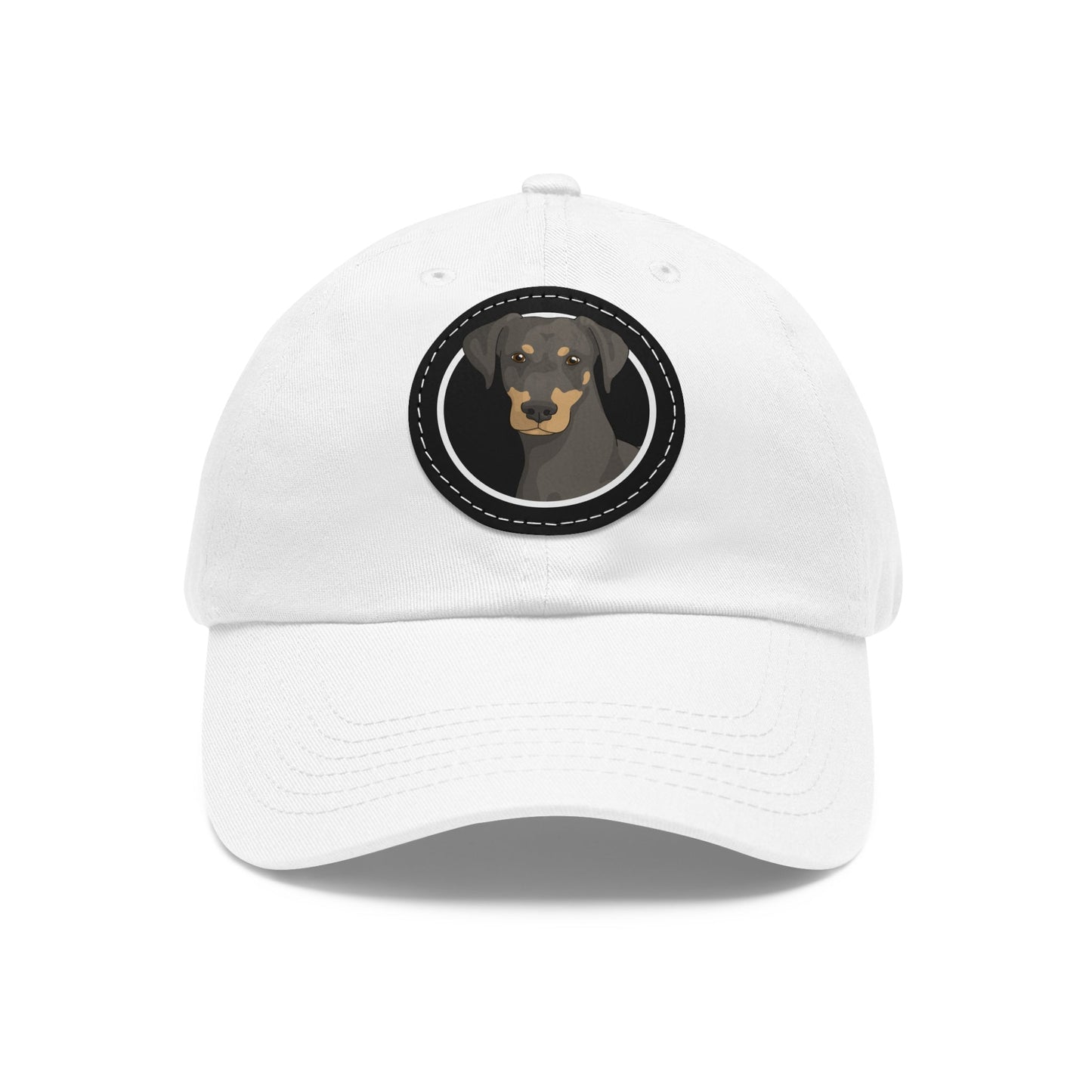 Doberman Circle | Dad Hat - Detezi Designs-29106789430215718388