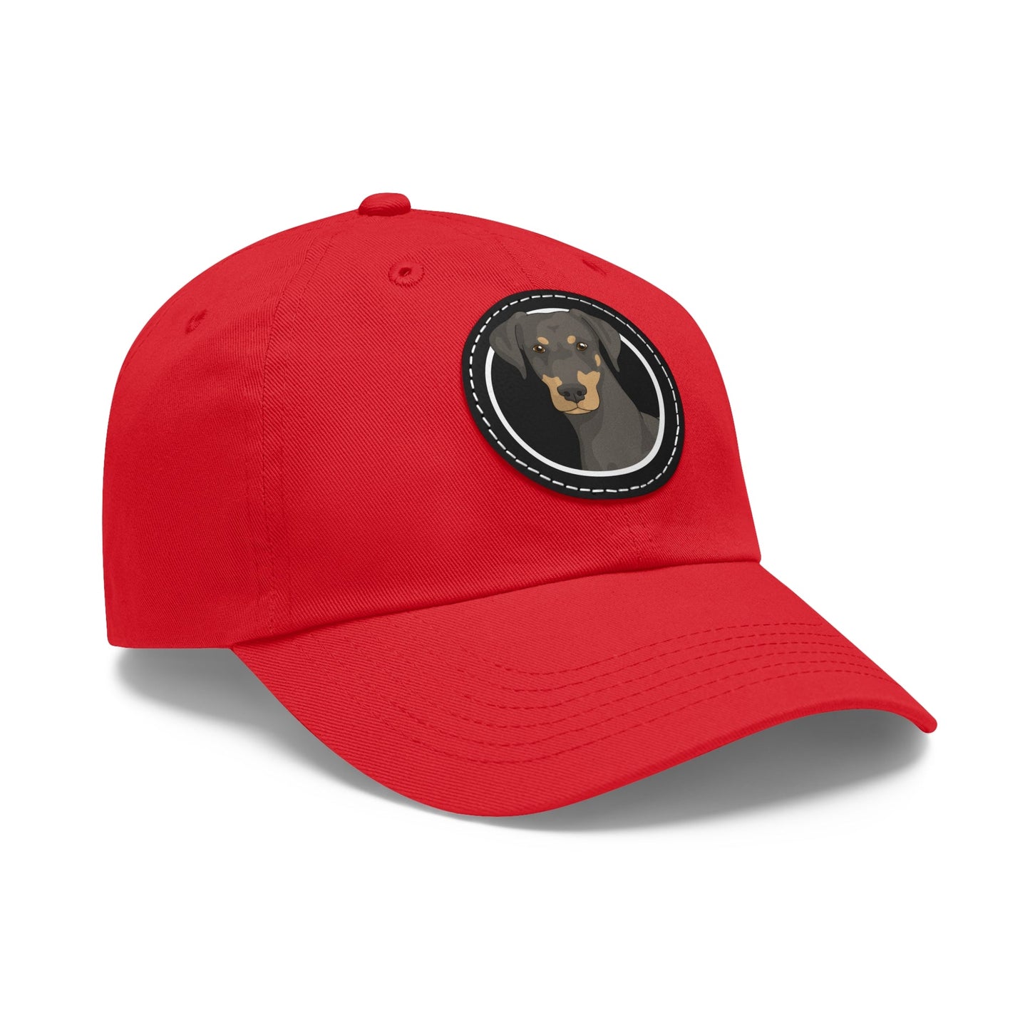 Doberman Circle | Dad Hat - Detezi Designs-29106789430215718388