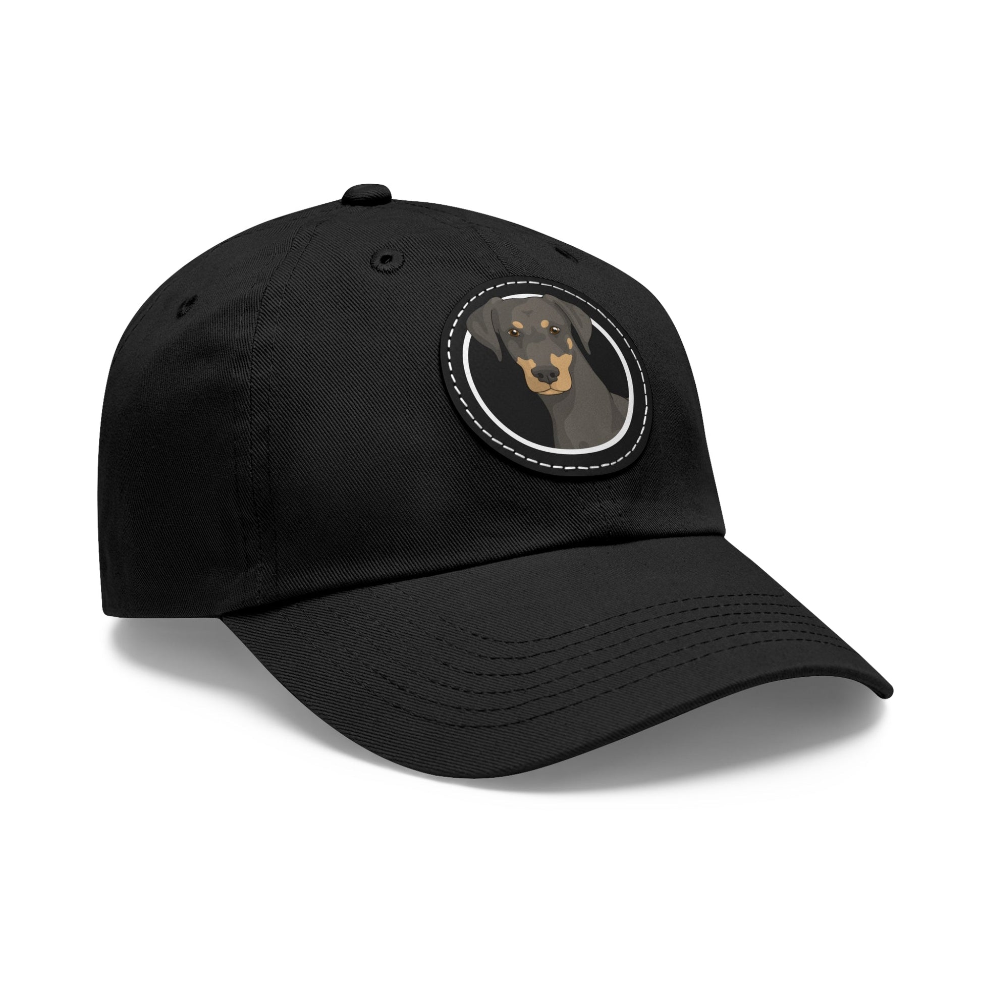 Doberman Circle | Dad Hat - Detezi Designs-29106789430215718388