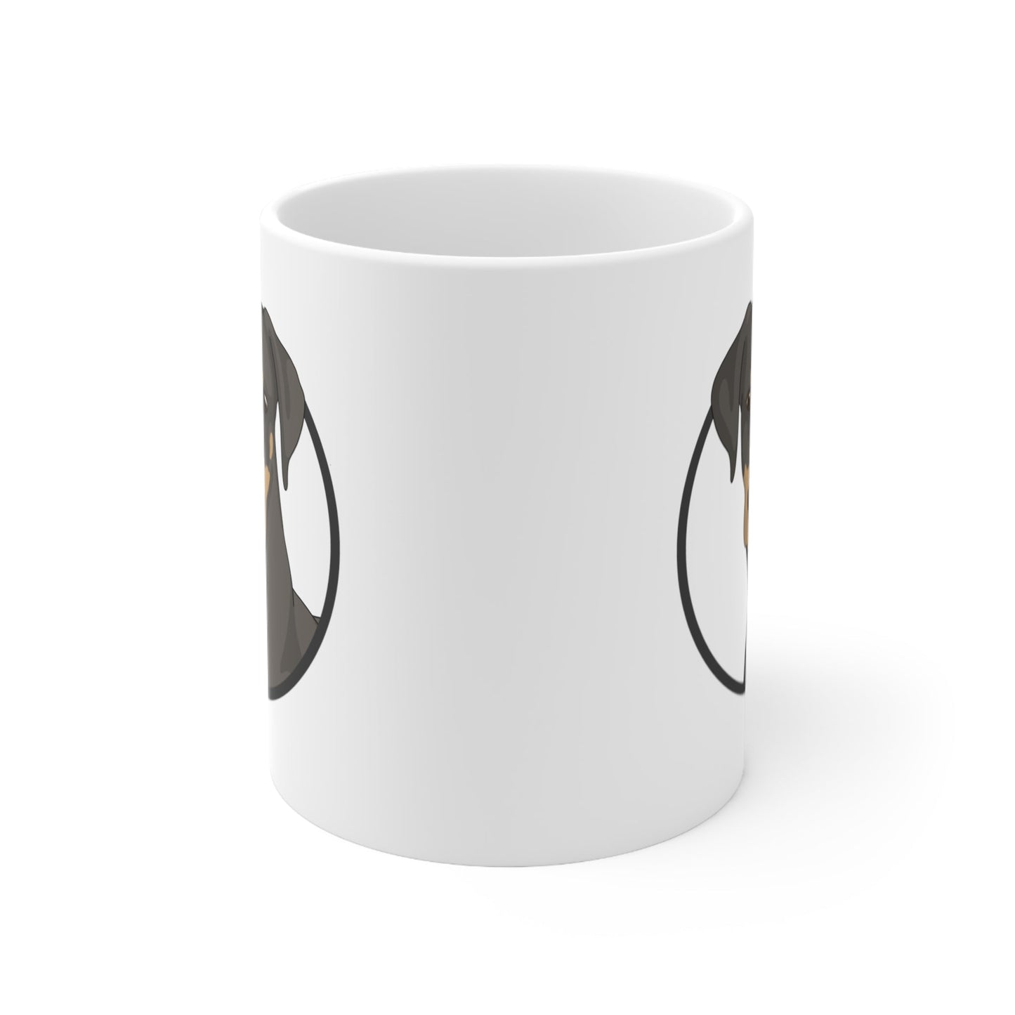 Doberman Circle | Mug - Detezi Designs-29367326985269673345