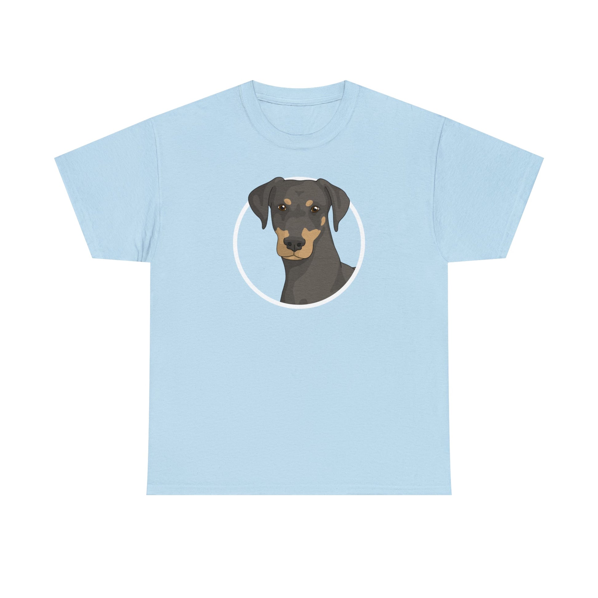 Doberman Circle | T-shirt - Detezi Designs-28108032398142822861