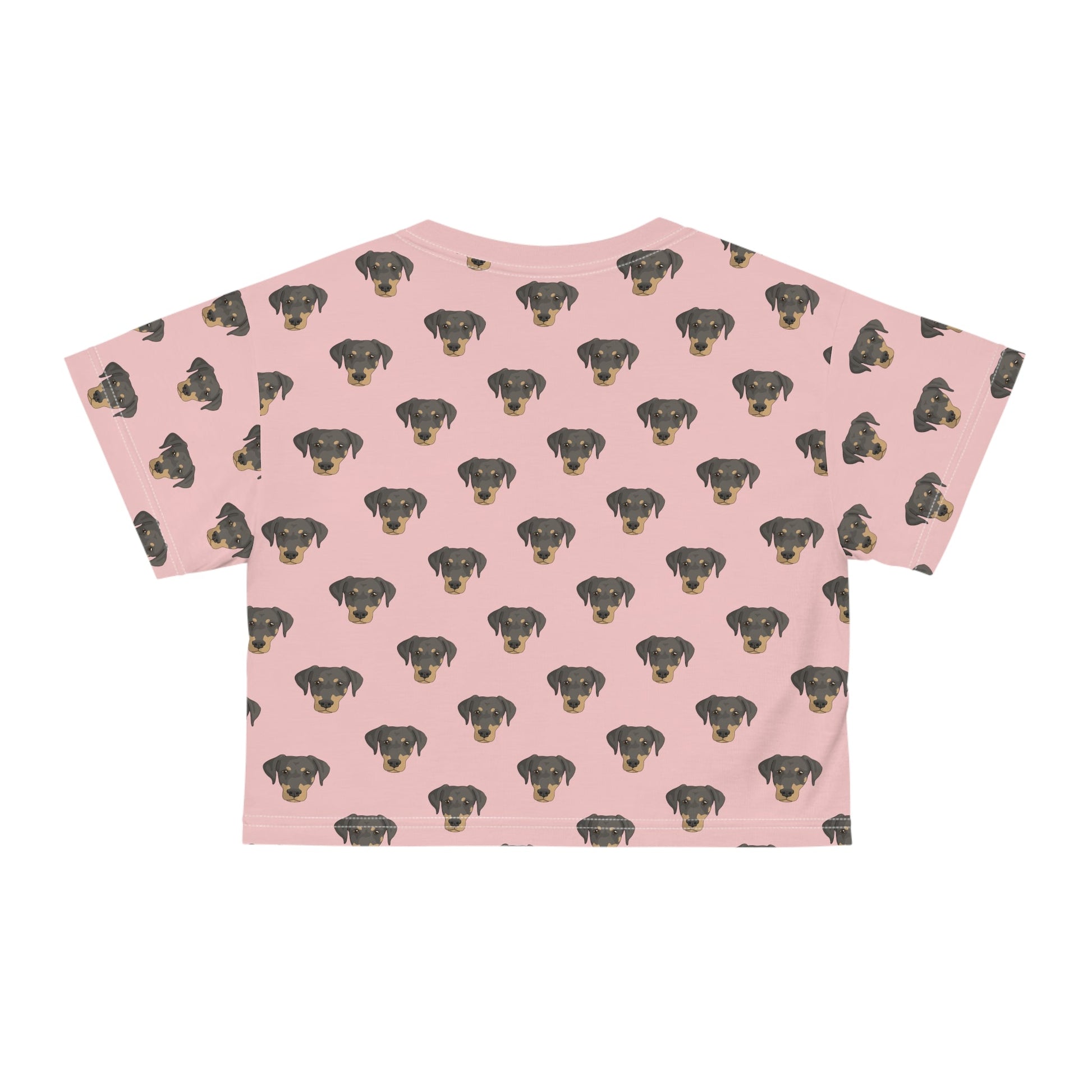 Doberman Faces | Crop Tee - Detezi Designs-GR001