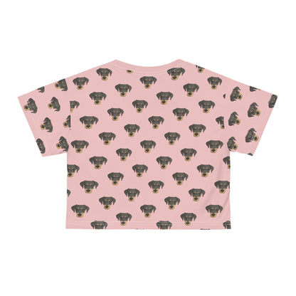 Doberman Faces | Crop Tee - Detezi Designs-GR001