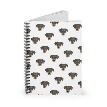 Doberman Faces | Spiral Notebook - Detezi Designs-21909789688782028408