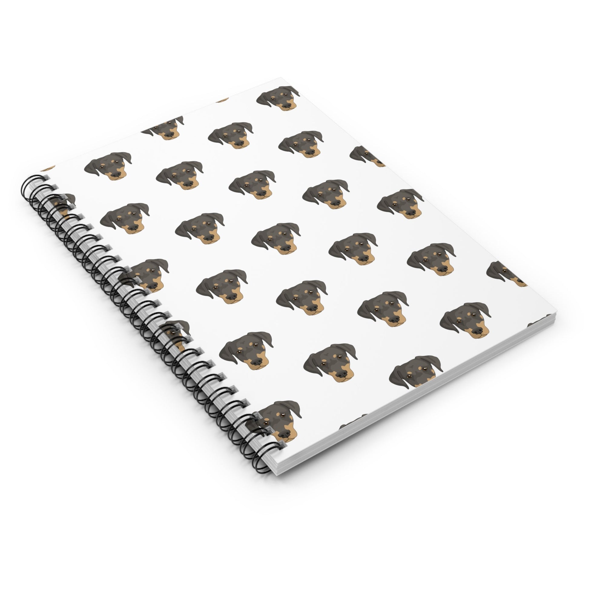 Doberman Faces | Spiral Notebook - Detezi Designs-21909789688782028408