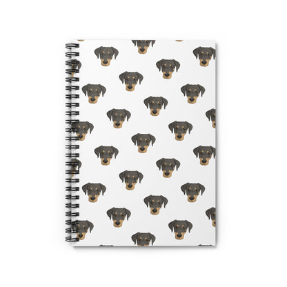 Doberman Faces | Spiral Notebook - Detezi Designs-21909789688782028408