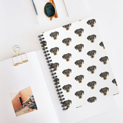 Doberman Faces | Spiral Notebook - Detezi Designs-21909789688782028408