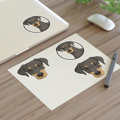 Doberman | Sticker Sheet - Detezi Designs-31773637842378041098