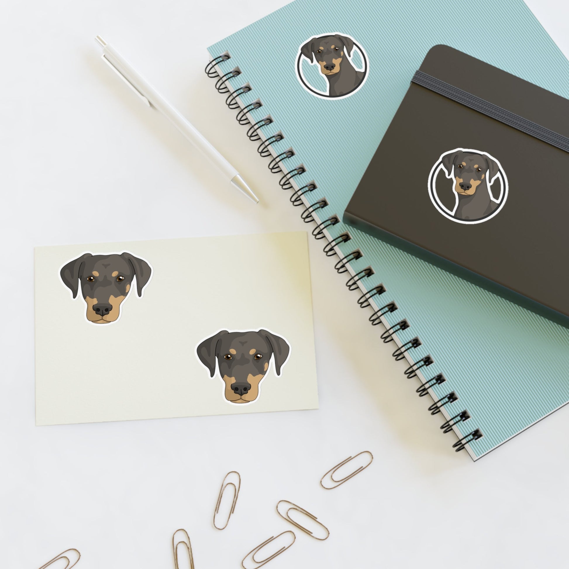 Doberman | Sticker Sheet - Detezi Designs-31773637842378041098