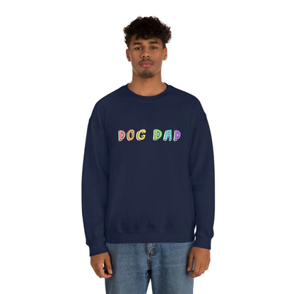 Dog Dad | Crewneck Sweatshirt - Detezi Designs-27175616286348552544