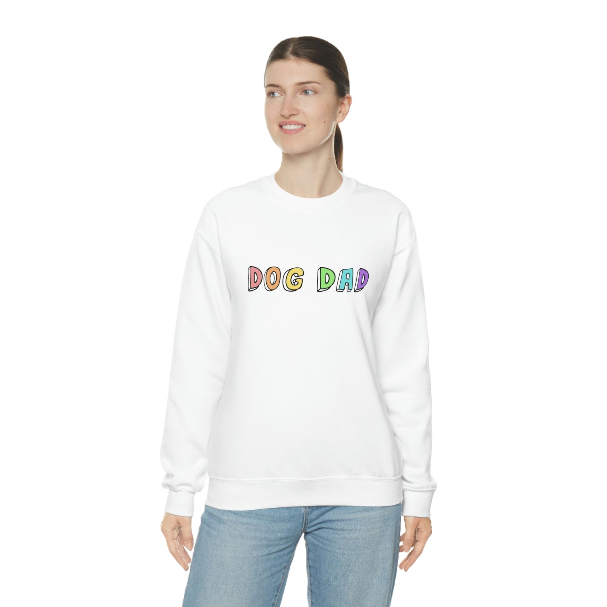 Dog Dad | Crewneck Sweatshirt - Detezi Designs-30638254110085605383