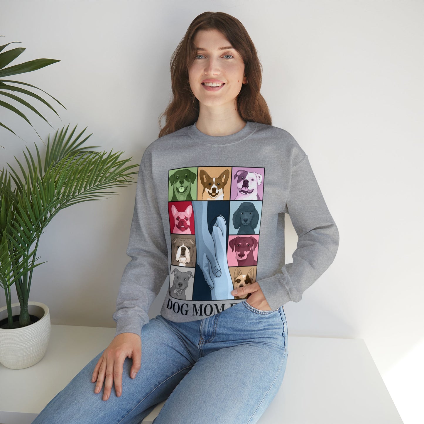 Dog Mom Era | Crewneck Sweatshirt - Detezi Designs-10209655003006294493