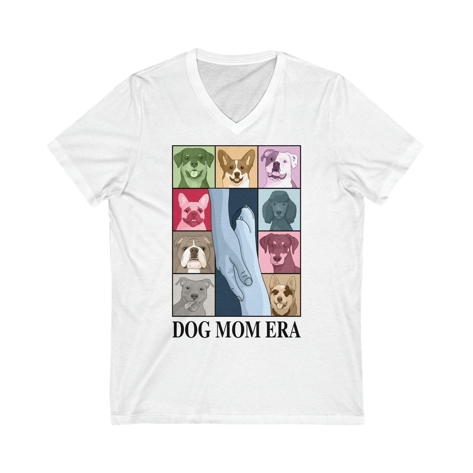 Dog Mom Era | Unisex V-Neck Tee - Detezi Designs-10639054827856426680