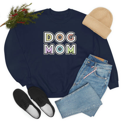 Dog Mom Retro | Crewneck Sweatshirt - Detezi Designs-16073669105853930286