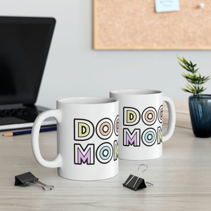 Dog Mom Retro | Mug - Detezi Designs-15962318205563580562