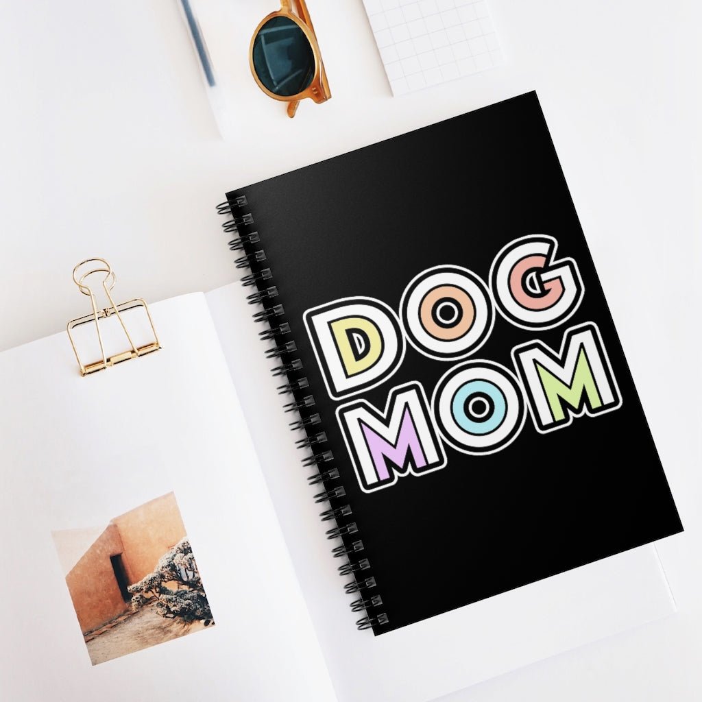 Dog Mom Retro | Notebook - Detezi Designs-3737691866