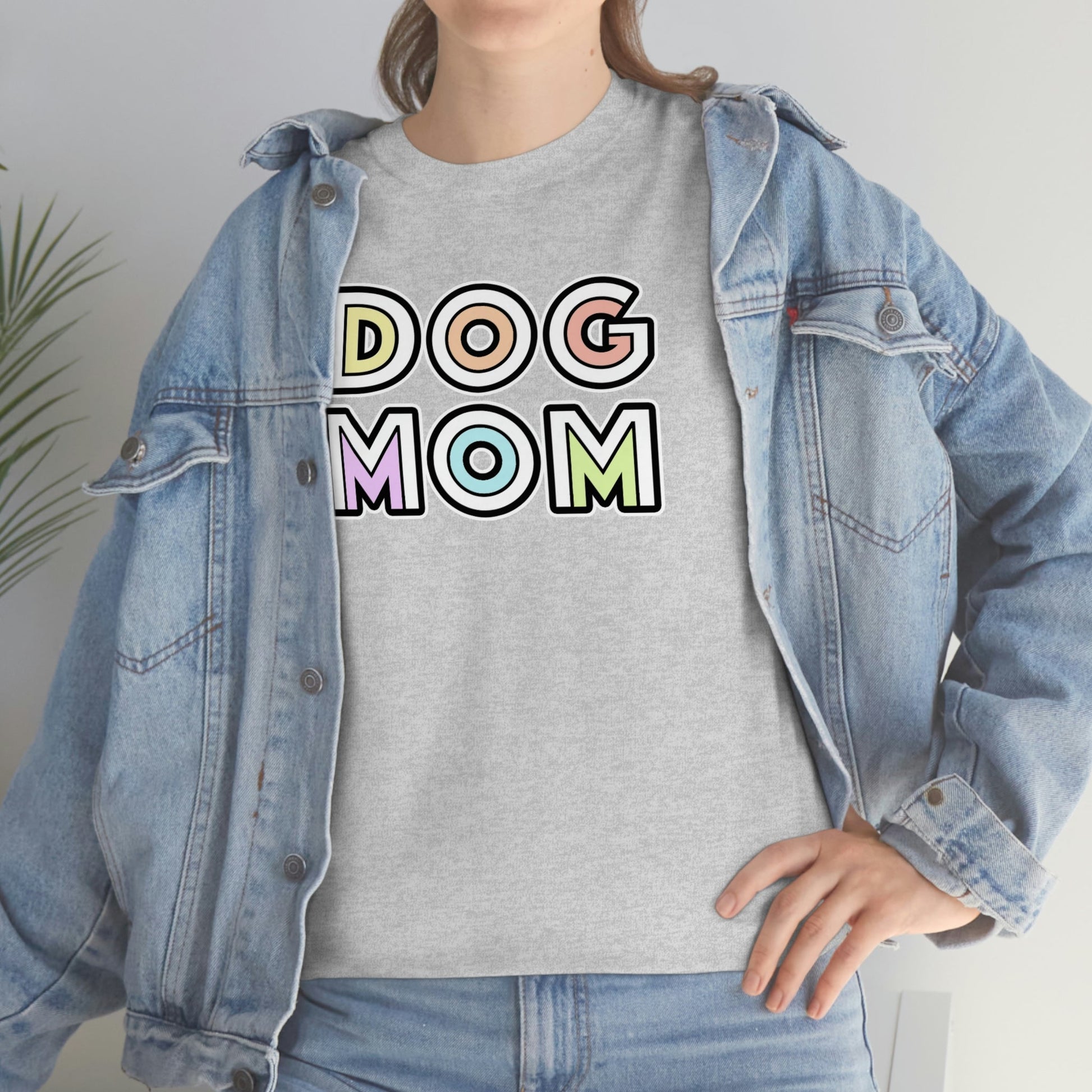 Dog Mom Retro | Text Tees - Detezi Designs-13578035109394343270