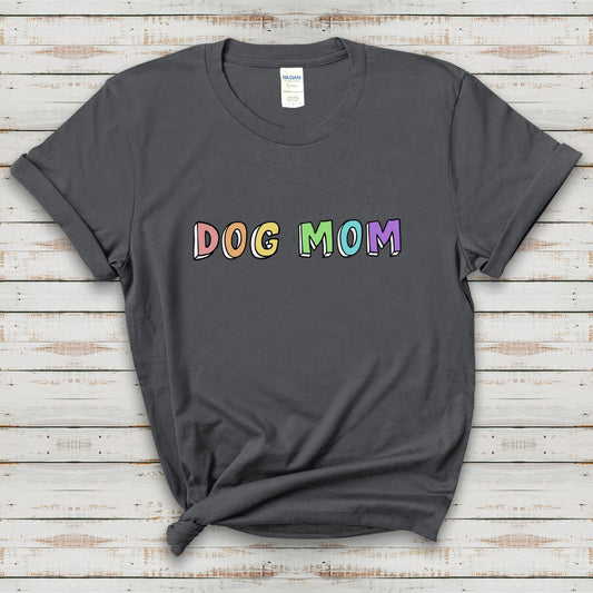 Dog Mom | Text Tees - Detezi Designs-32152713841518307528
