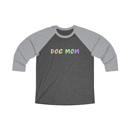 Dog Mom | Unisex 3\4 Sleeve Tee - Detezi Designs-83649182529420737197