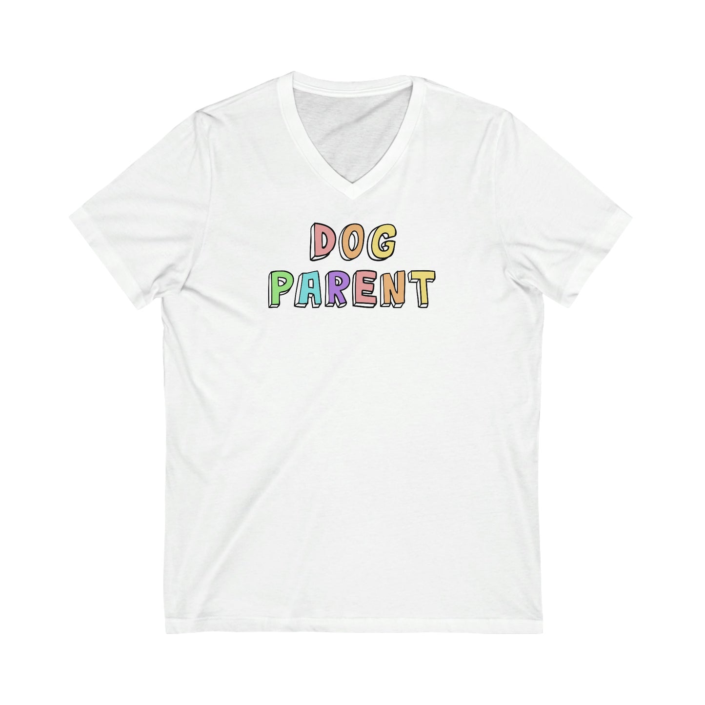 Dog Parent | Unisex V-Neck Tee - Detezi Designs-20577164513578425840