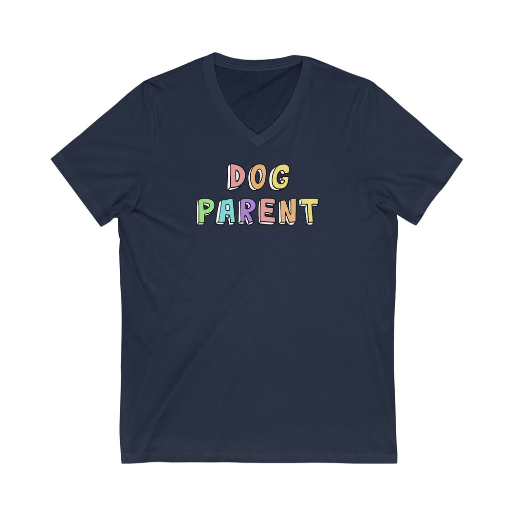 Dog Parent | Unisex V-Neck Tee - Detezi Designs-27968131357469336973