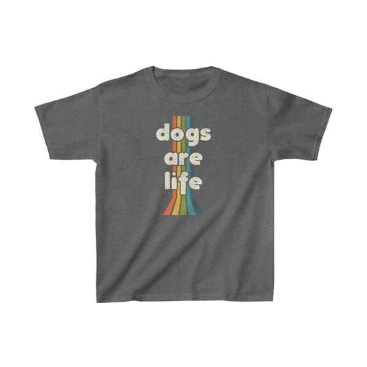 Dogs Are Life | **YOUTH SIZE** Tee - Detezi Designs-32781356709270924711