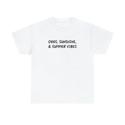 Dogs, Sunshine, And Summer Vibes | Text Tees - Detezi Designs-12403796364218196425