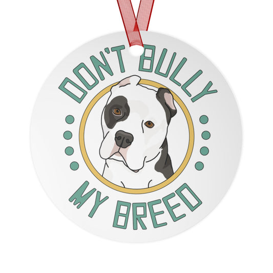 Don't Bull My Breed - Cropped Ears | 2023 Holiday Ornament - Detezi Designs-28237212568171833451