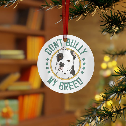 Don't Bull My Breed - Cropped Ears | 2023 Holiday Ornament - Detezi Designs-28237212568171833451