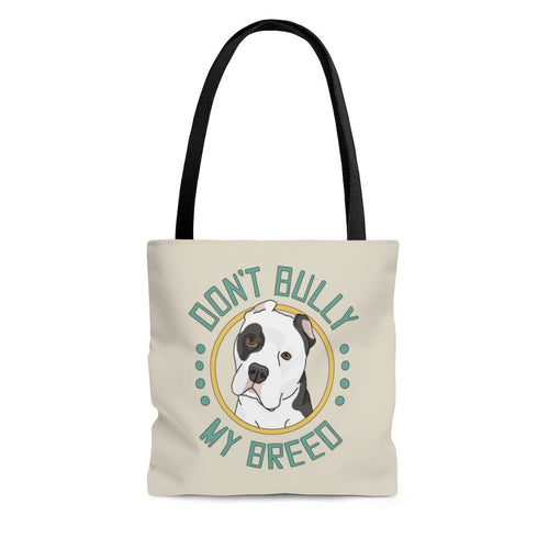 Don't Bully My Breed - Cropped Ears | Tote Bag - Detezi Designs-21322562906409682115