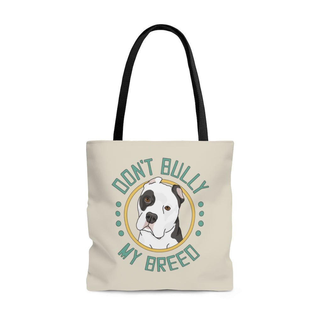 Don't Bully My Breed - Cropped Ears | Tote Bag - Detezi Designs-25386792652131489295