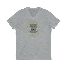 Load image into Gallery viewer, Don&#39;t Bully My Breed - Floppy Ears | Unisex V-Neck Tee - Detezi Designs-11598558928204546756
