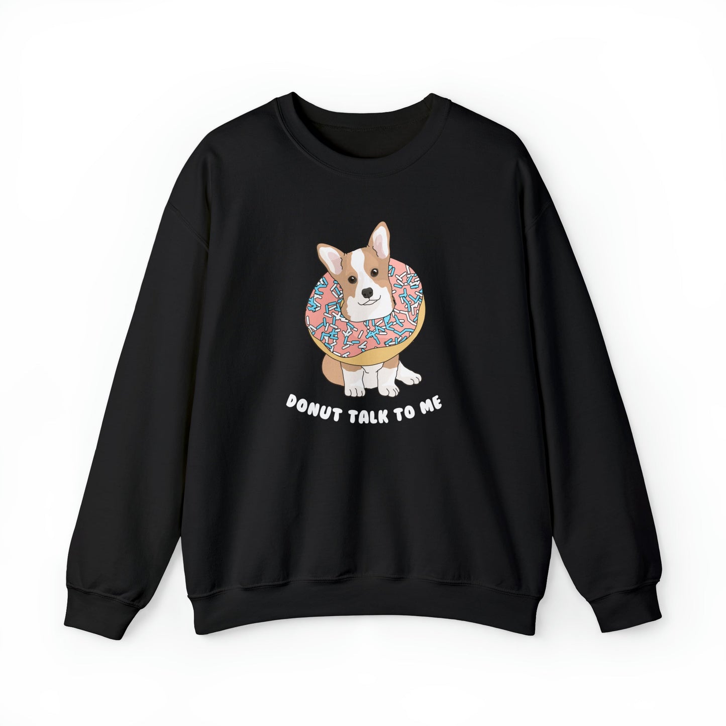 Donut Talk To Me | Crewneck Sweatshirt - Detezi Designs-18333253507347835312