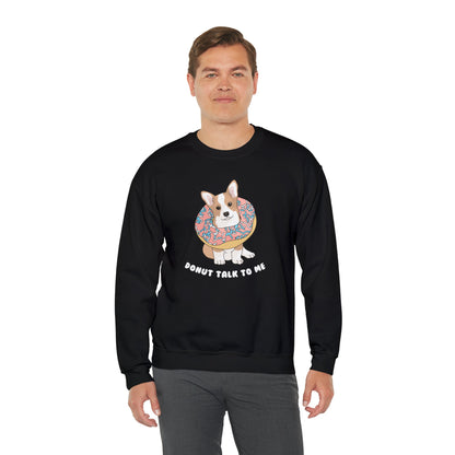 Donut Talk To Me | Crewneck Sweatshirt - Detezi Designs-30314339037561675729