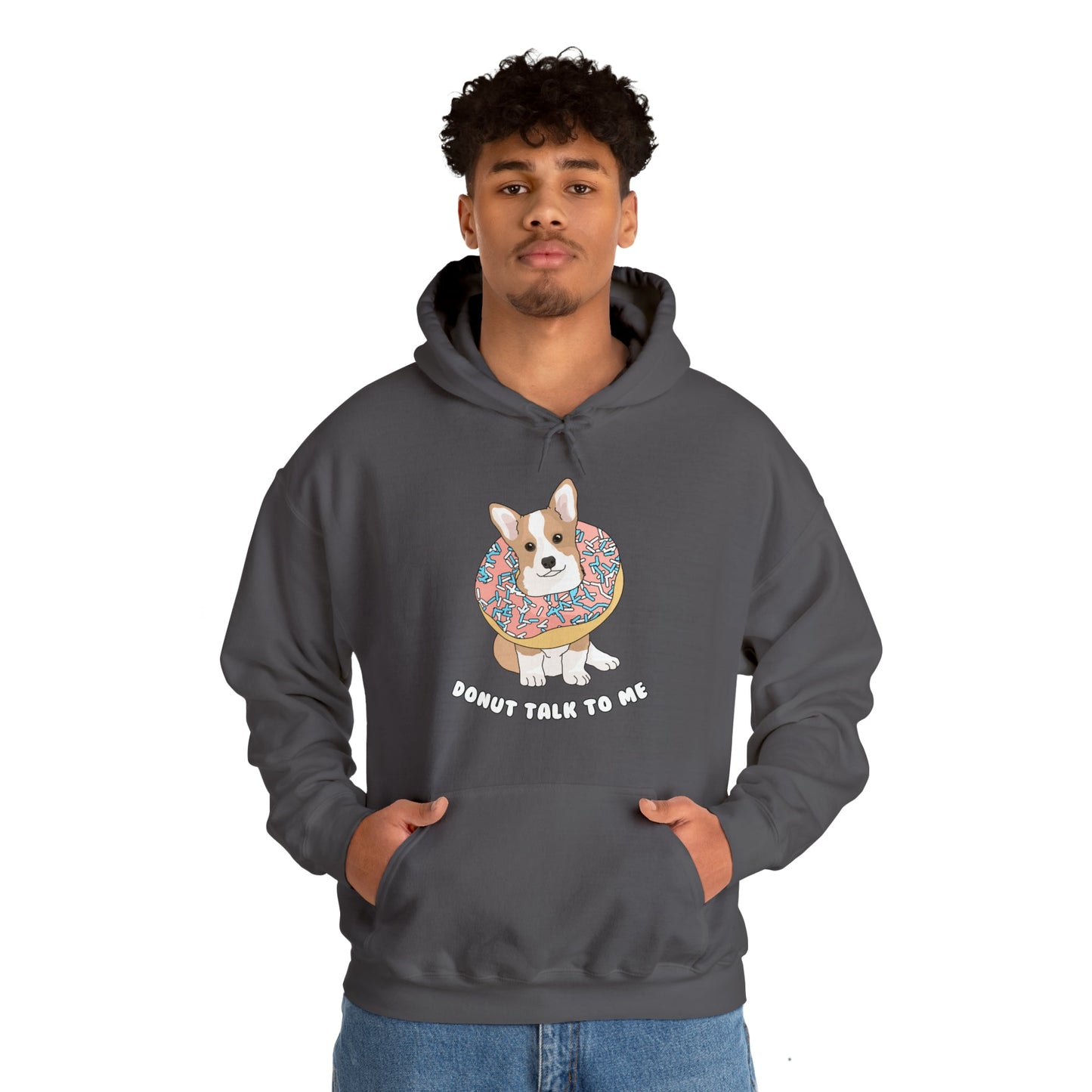 Donut Talk To Me | Hooded Sweatshirt - Detezi Designs-28293848691233524693