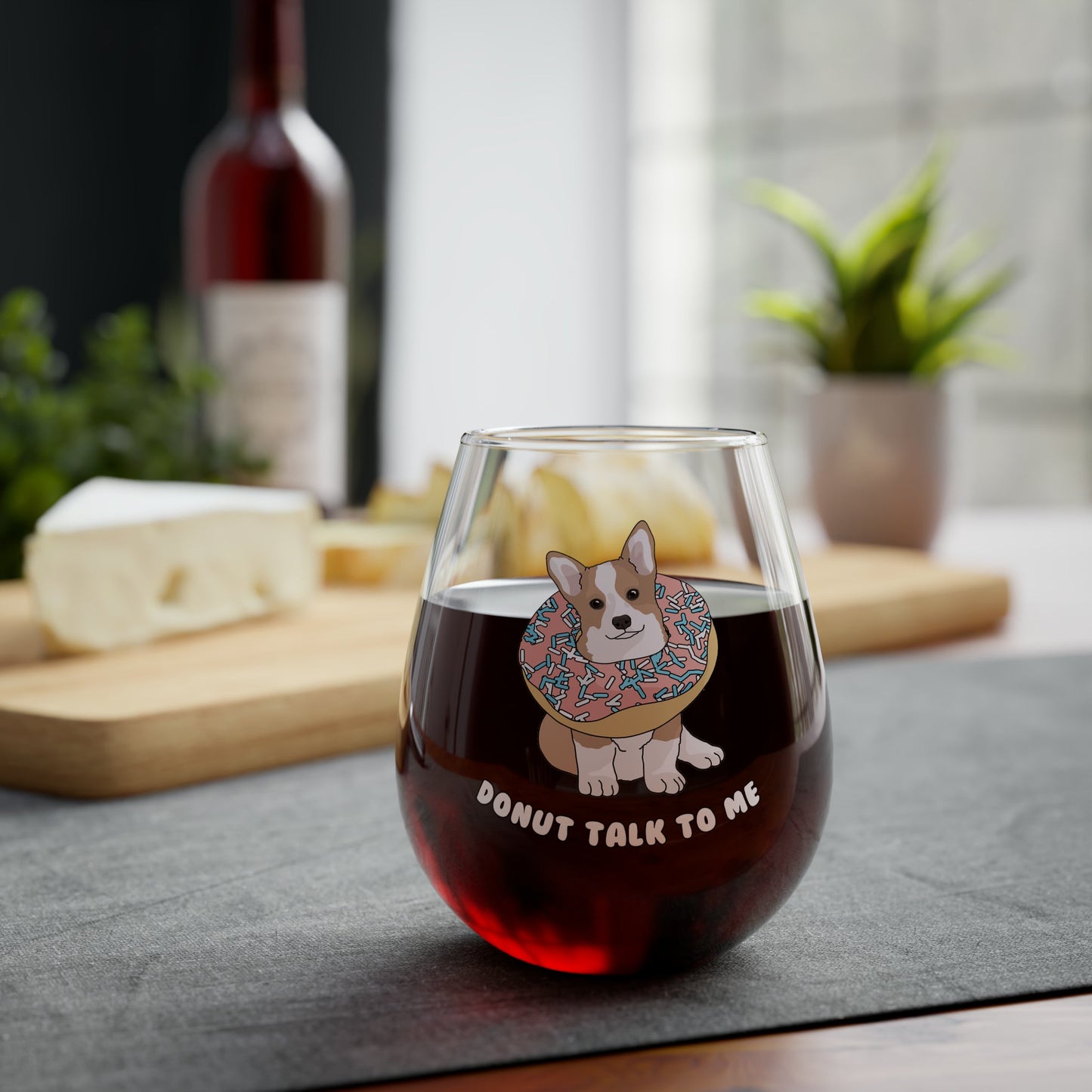 Donut Talk To Me | Stemless Wine Glass - Detezi Designs-16401767492447459896