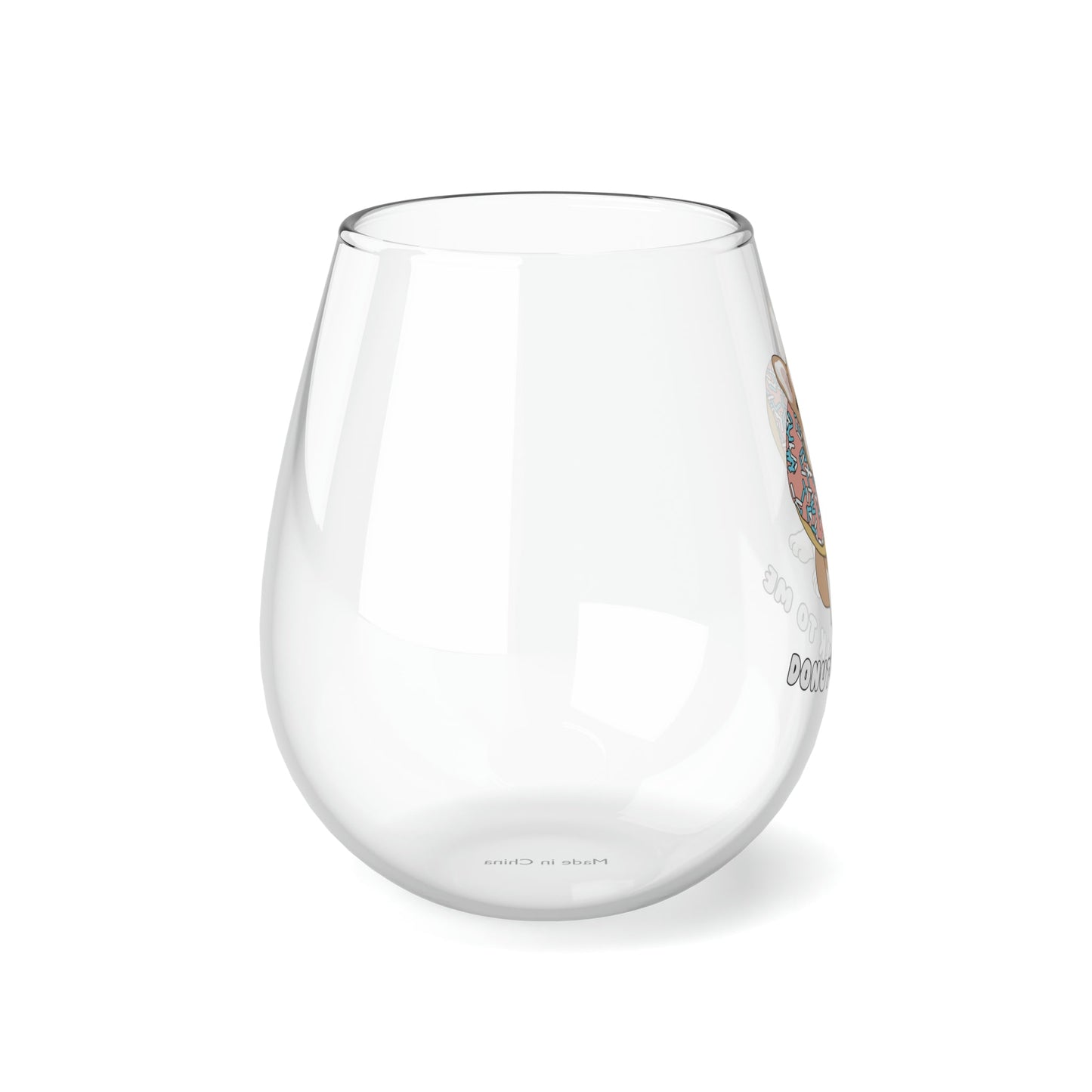 Donut Talk To Me | Stemless Wine Glass - Detezi Designs-16401767492447459896