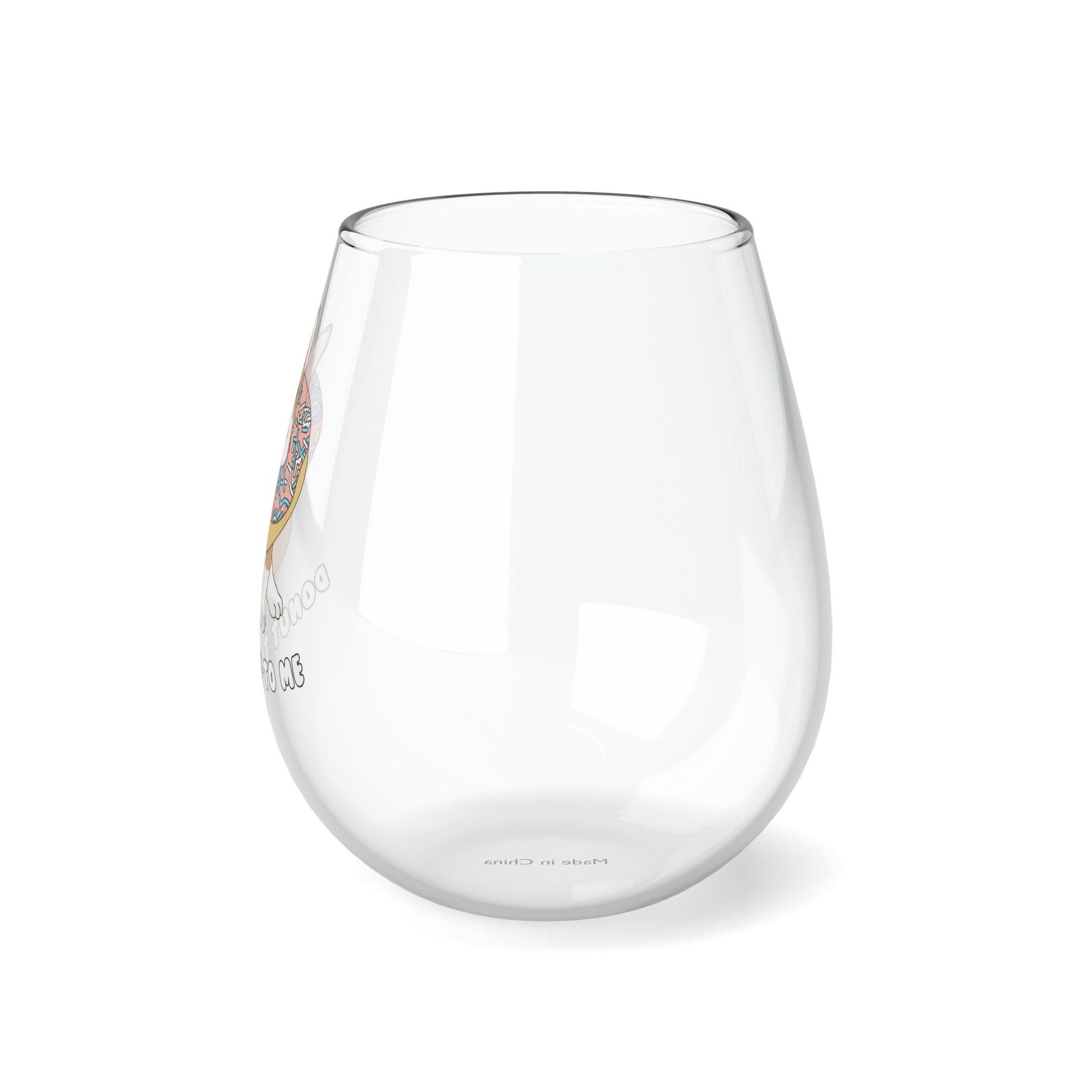 Donut Talk To Me | Stemless Wine Glass - Detezi Designs-16401767492447459896