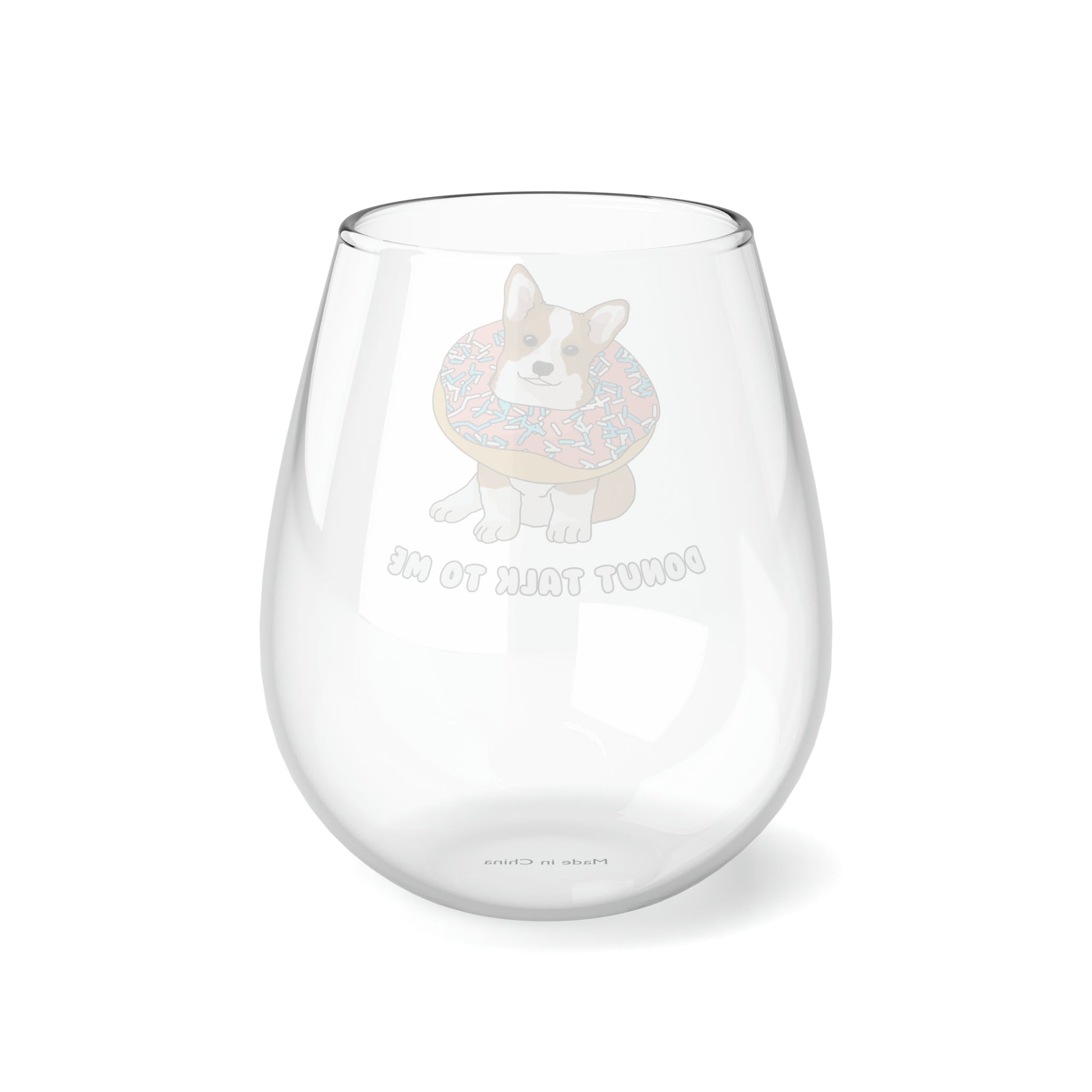 Donut Talk To Me | Stemless Wine Glass - Detezi Designs-16401767492447459896