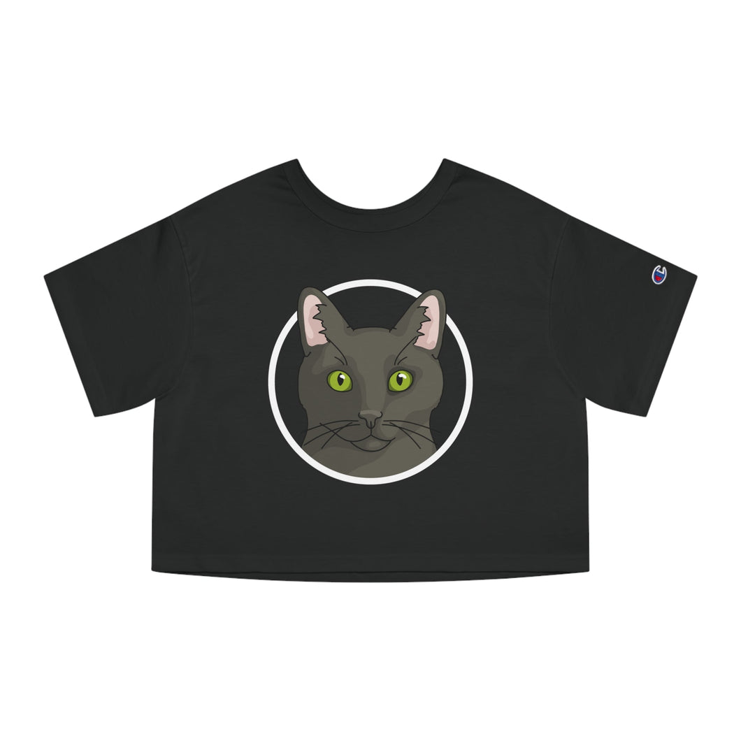 DSH Black Cat | Champion Cropped Tee - Detezi Designs-71458104501219814870