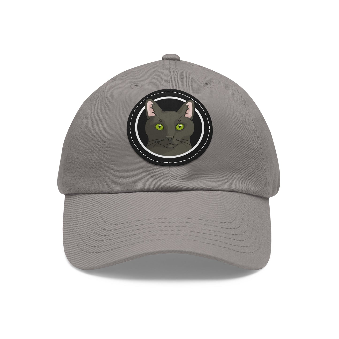 DSH Black Cat Circle | Dad Hat - Detezi Designs-40296774606008348253