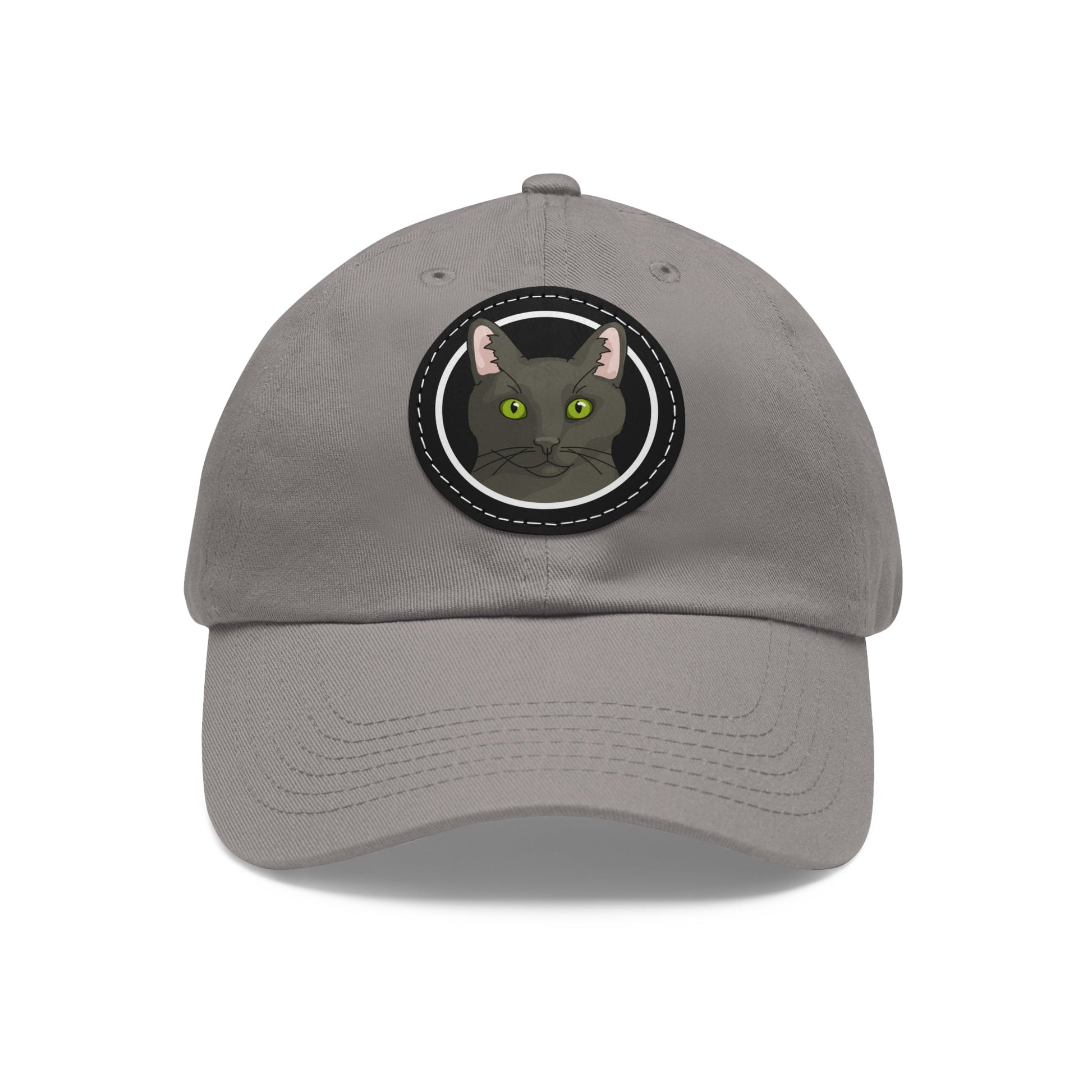 DSH Black Cat Circle | Dad Hat - Detezi Designs-40296774606008348253