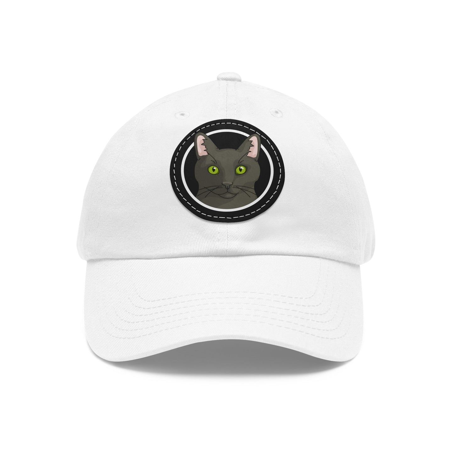 DSH Black Cat Circle | Dad Hat - Detezi Designs-75049020680666158824