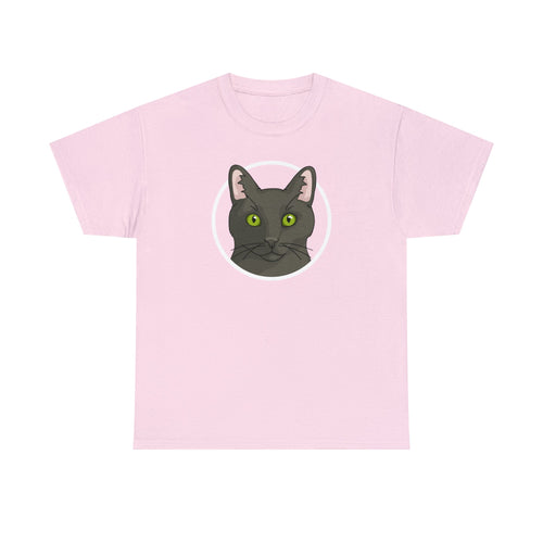 DSH Black Cat Circle | T-shirt - Detezi Designs-25576948715306082012