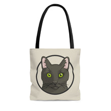 Load image into Gallery viewer, DSH Black Cat Circle | Tote Bag - Detezi Designs-10088277219645513849
