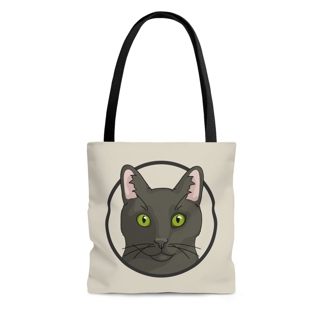 DSH Black Cat Circle | Tote Bag - Detezi Designs-10088277219645513849